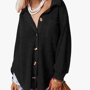Amazon Black Button Down Shirt for Women